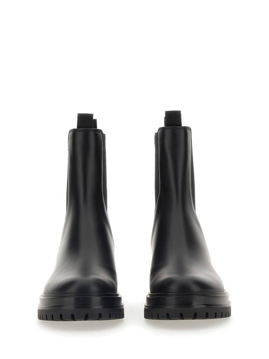 GIANVITO ROSSI STIVALE CHESTER IN PELLE