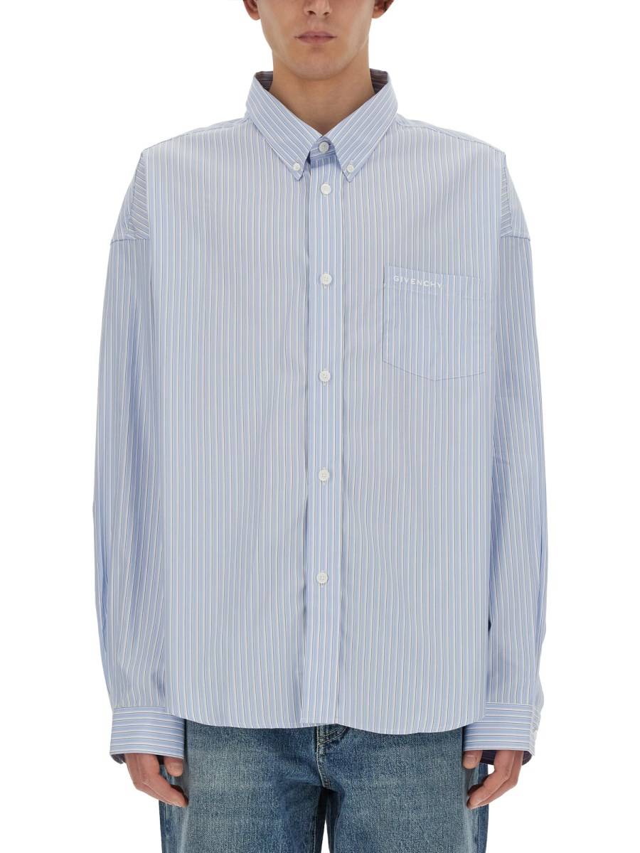 GIVENCHY CAMICIA IN POPELINE DI COTONE CON TASCA