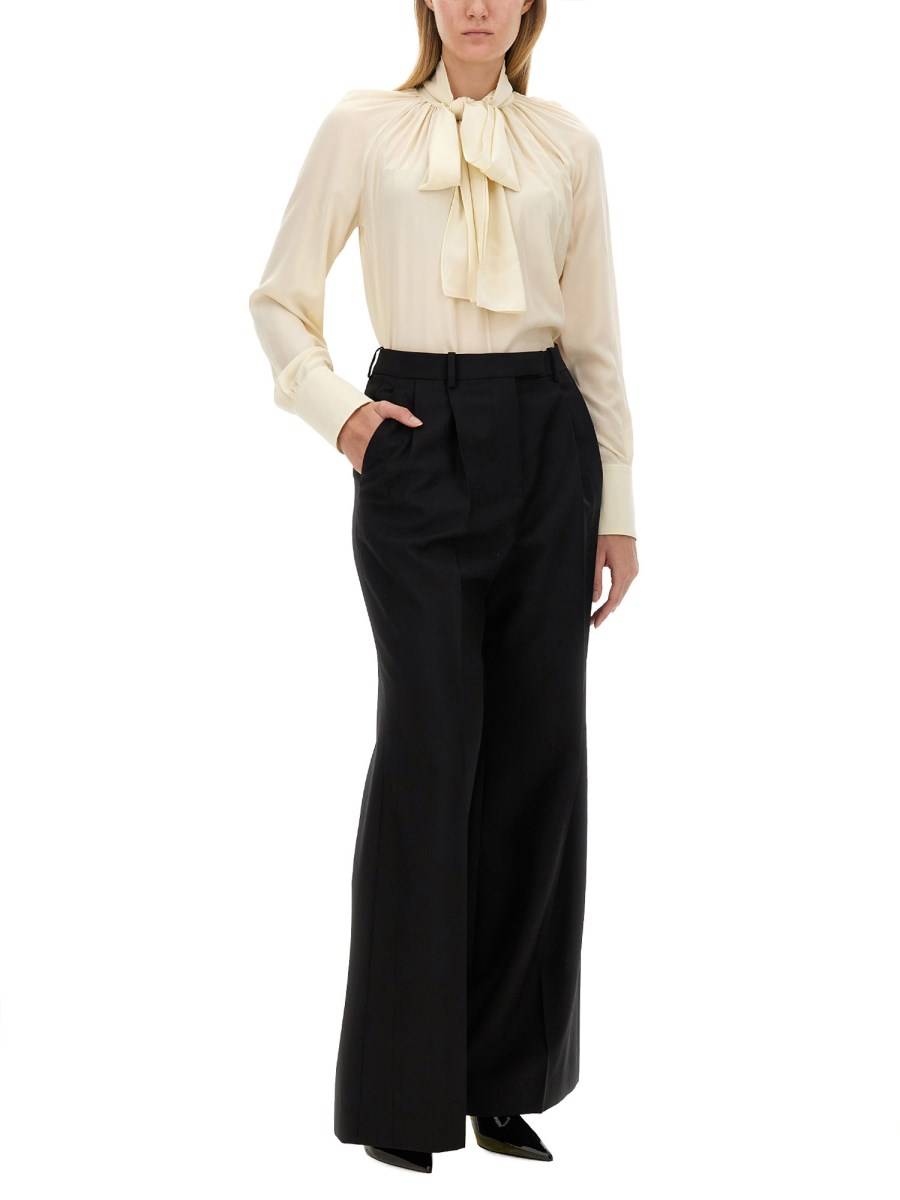 GIVENCHY CAMICIA IN SETA CON COLLO LAVALLIÉRE