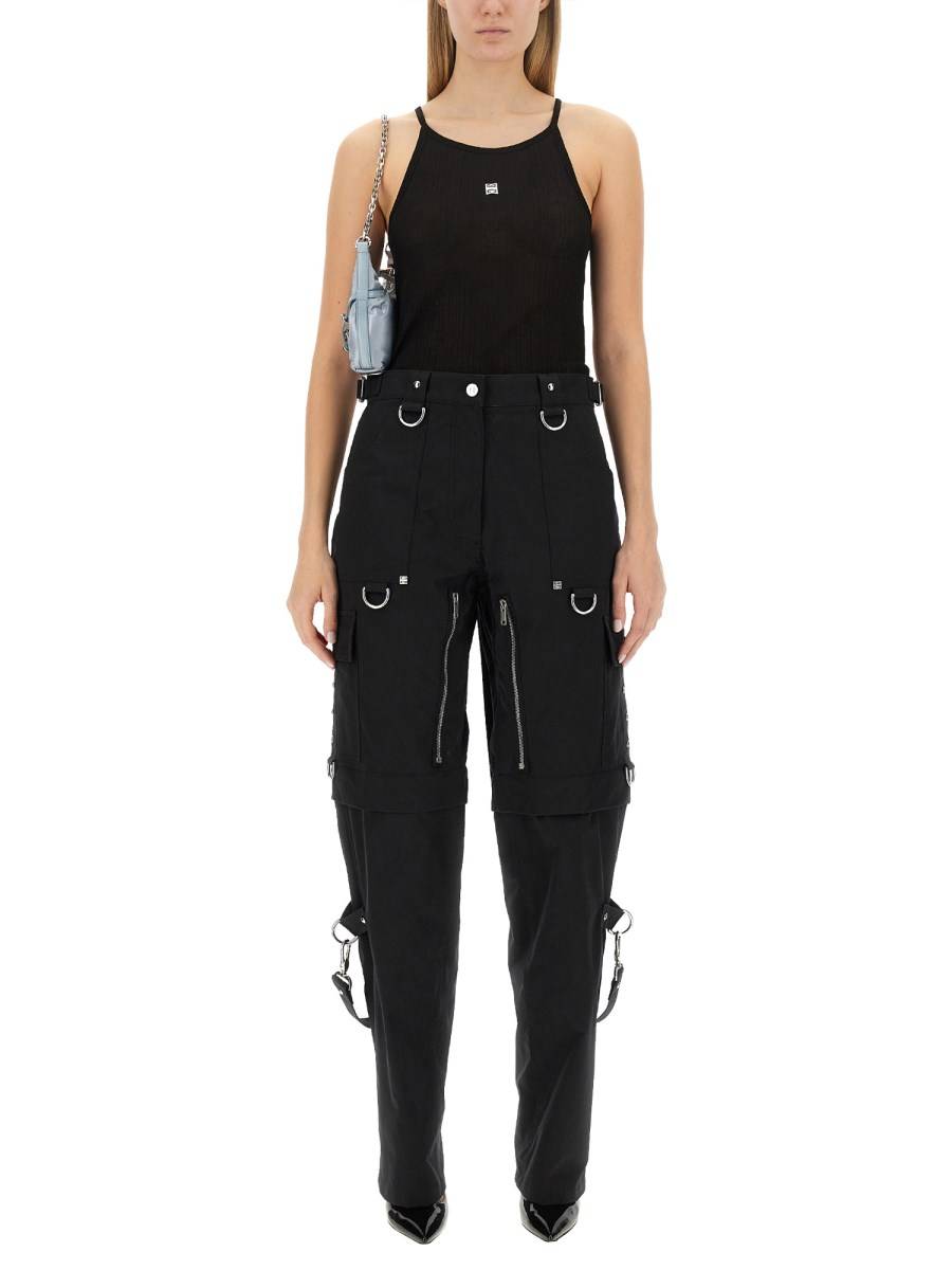 GIVENCHY CANOTTA IN MAGLIA DI COTONE CON LOGO