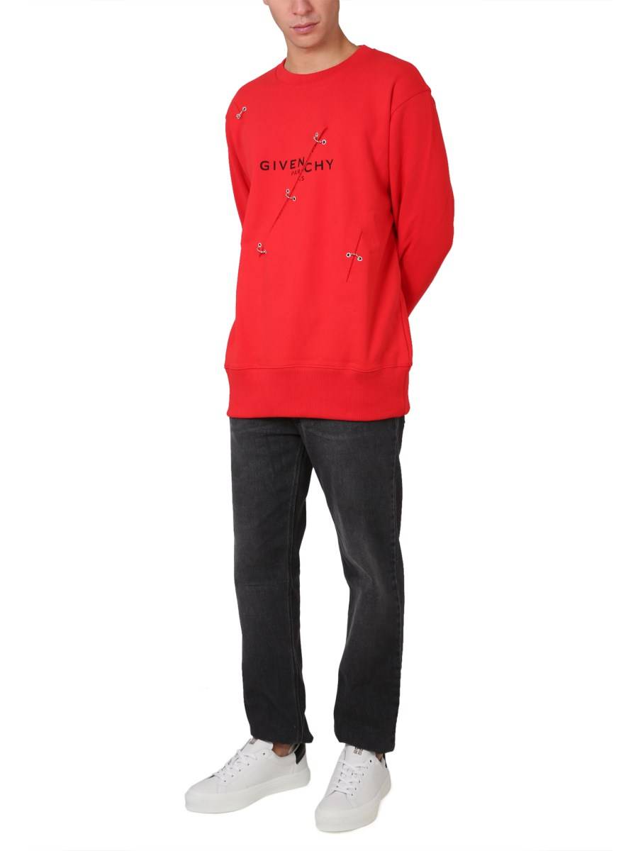 GIVENCHY FELPA IN COTONE CON DETTAGLI DI METALLO