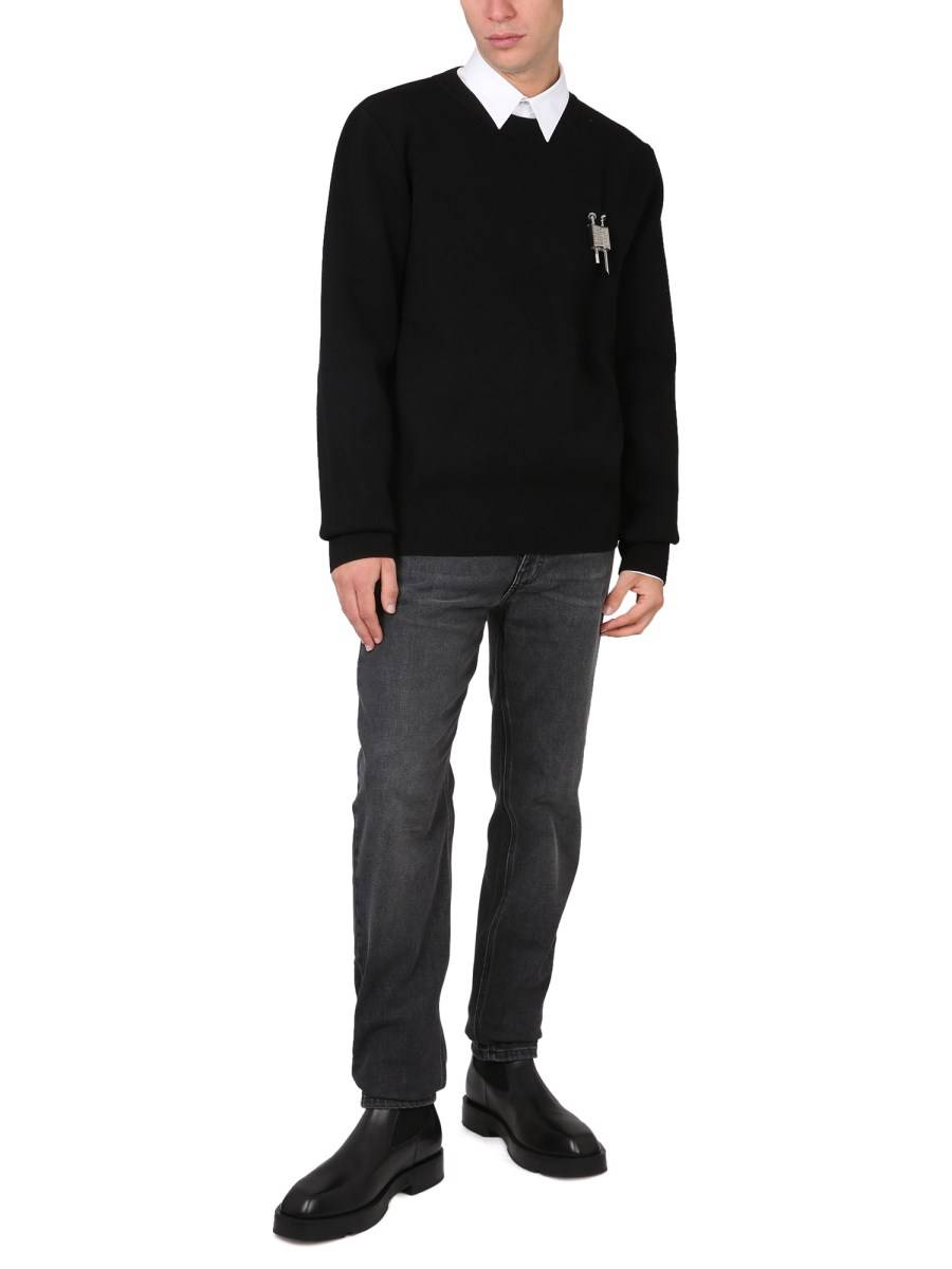 GIVENCHY FELPA IN COTONE CON LUCCHETTO 4G