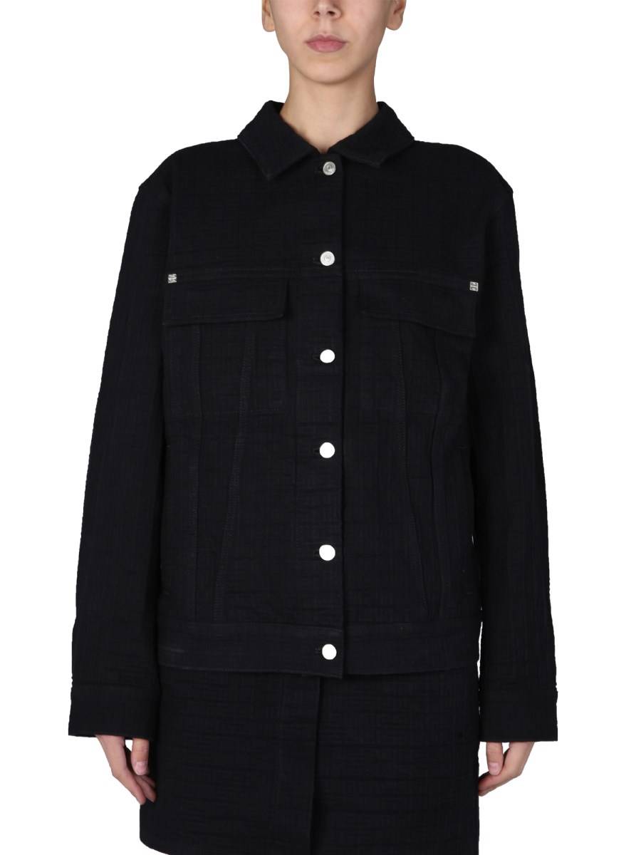 GIVENCHY GIACCA IN JACQUARD 4G EFFETTO DENIM