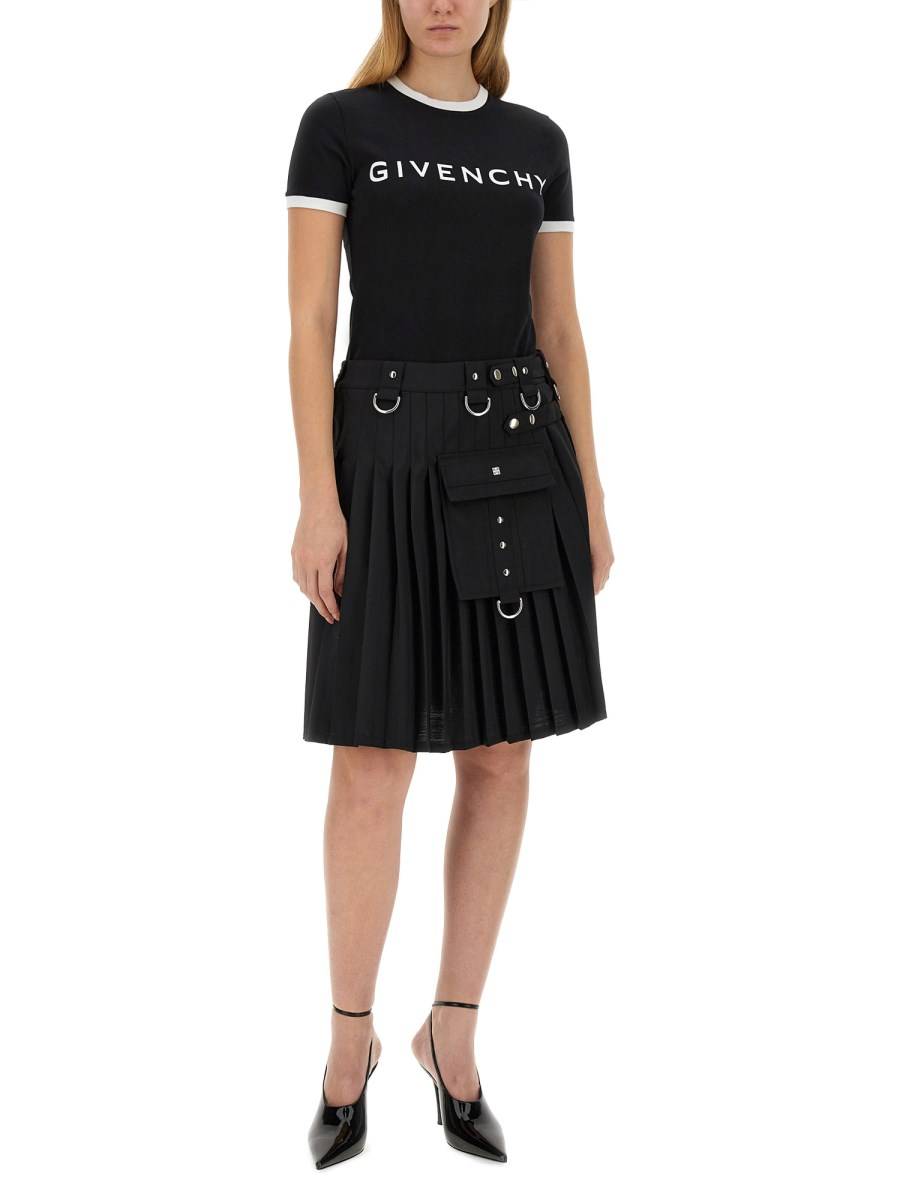 GIVENCHY GONNA KILT IN LANA E MOHAIR