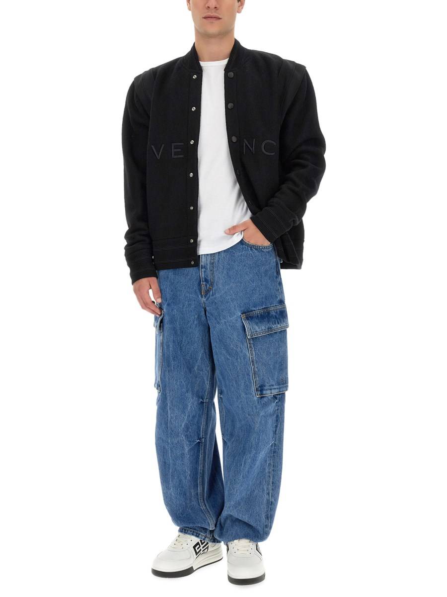 GIVENCHY JEANS CARGO IN DENIM DI COTONE