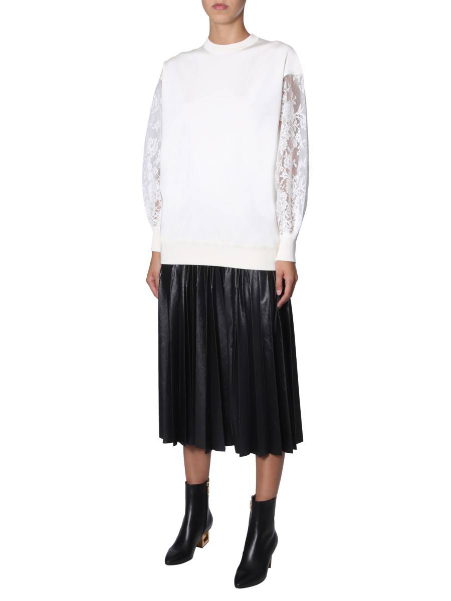 GIVENCHY MAGLIA OVERSIZE FIT CON MANICHE IN PIZZO