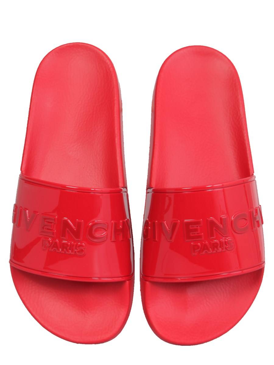 GIVENCHY SANDALO SLIDE IN GOMMA CON LOGO