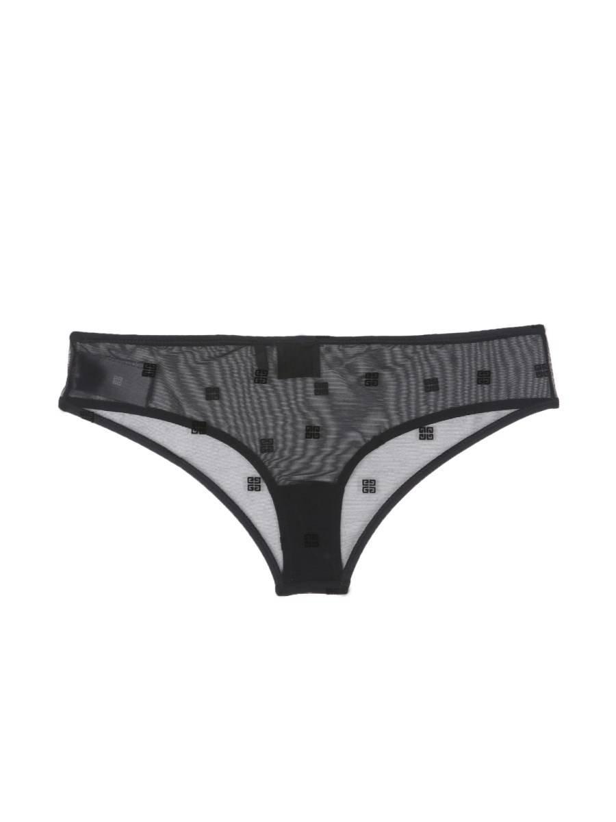 GIVENCHY SLIP IN NYLON CON LOGO IN VELLUTO