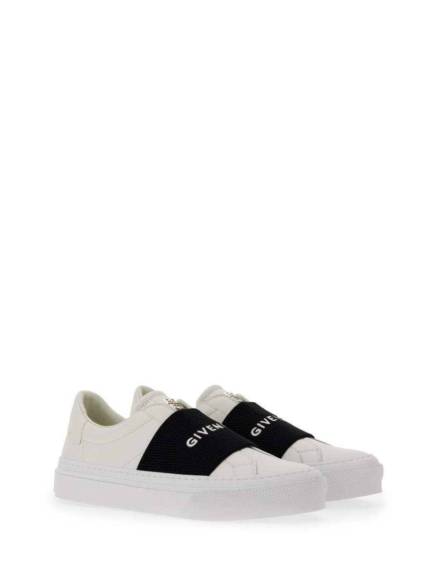 GIVENCHY SNEAKERS DI PELLE CON FASCIA ELASTICA