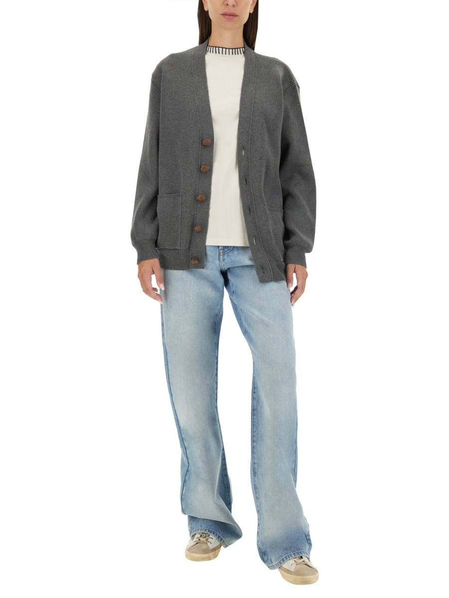 GOLDEN GOOSE CARDIGAN CON LOGO