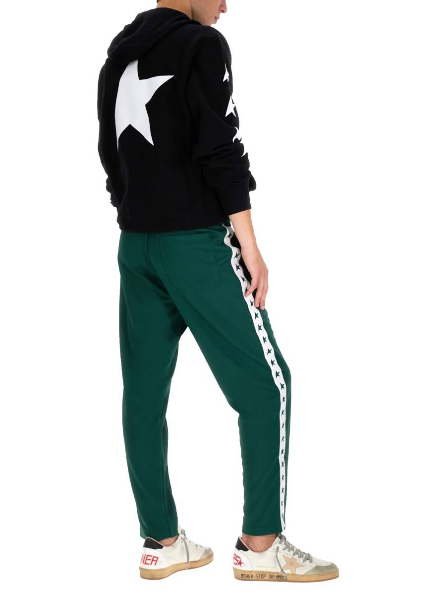 GOLDEN GOOSE FELPA "ALIGHIERO" IN COTONE