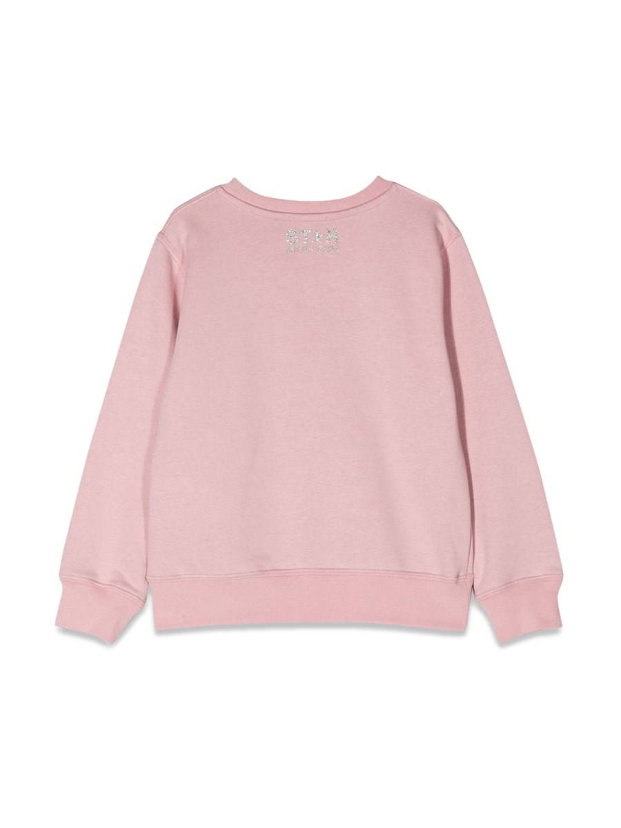 GOLDEN GOOSE FELPA CON LOGO GLITTER