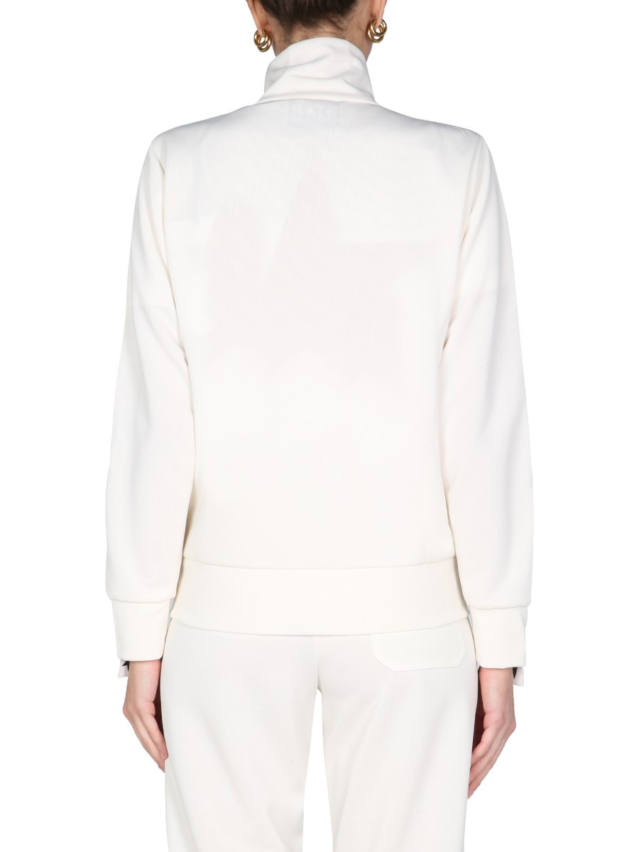 GOLDEN GOOSE FELPA "DENISE" CON BANDE LOGATE