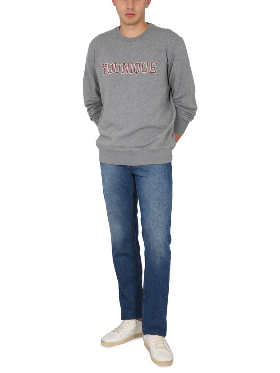 GOLDEN GOOSE FELPA IN COTONE CON LOGO