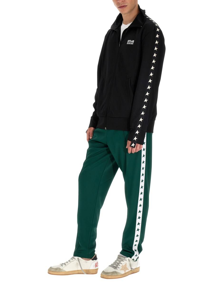 GOLDEN GOOSE GIACCA DENIS CON BANDA LOGATA E ZIP