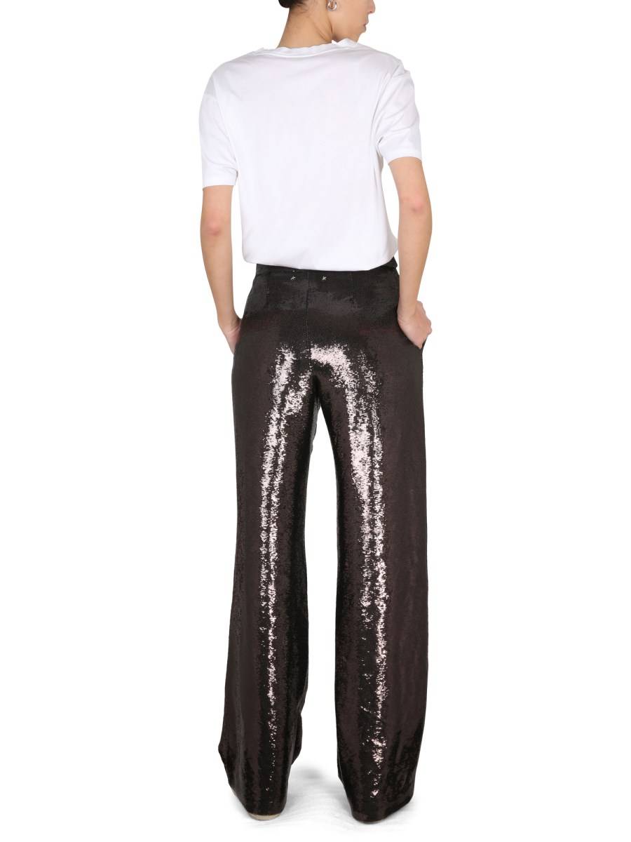 GOLDEN GOOSE PANTALONE CON PAILLETTES
