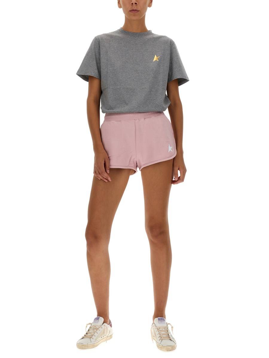 GOLDEN GOOSE SHORT "DIANA" IN COTONE