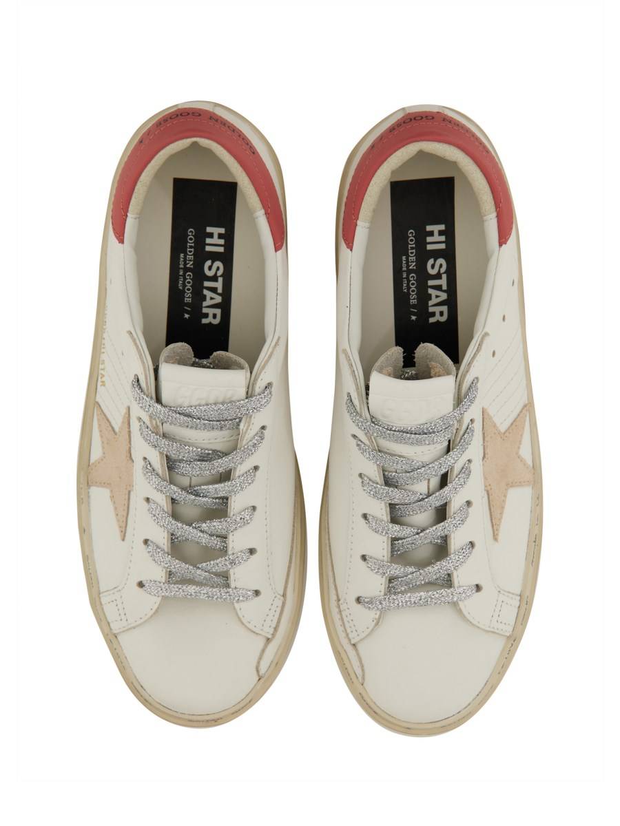 GOLDEN GOOSE SNEAKER "HI STAR" IN PELLE