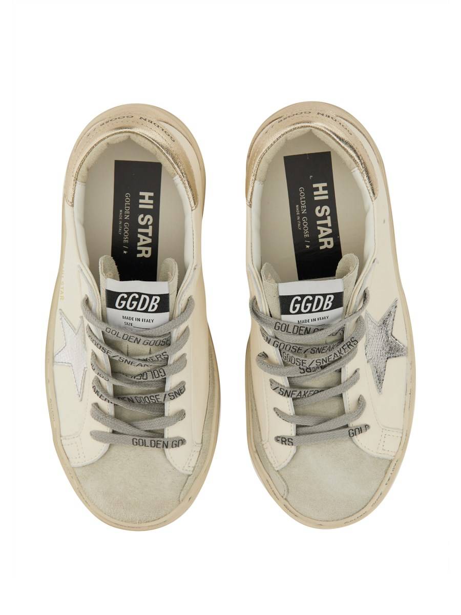 GOLDEN GOOSE SNEAKER "HI STAR" IN PELLE