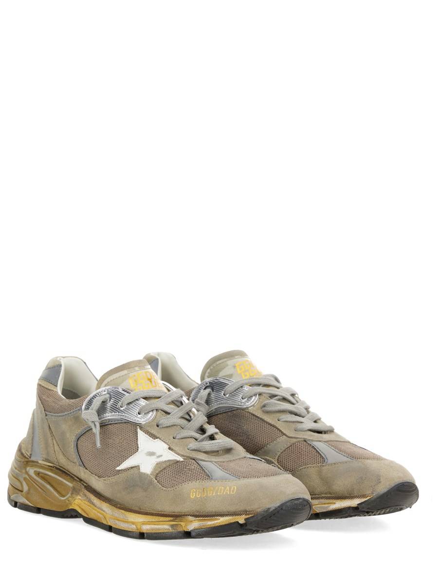 GOLDEN GOOSE SNEAKER RUNNING DAD IN PELLE E MESH