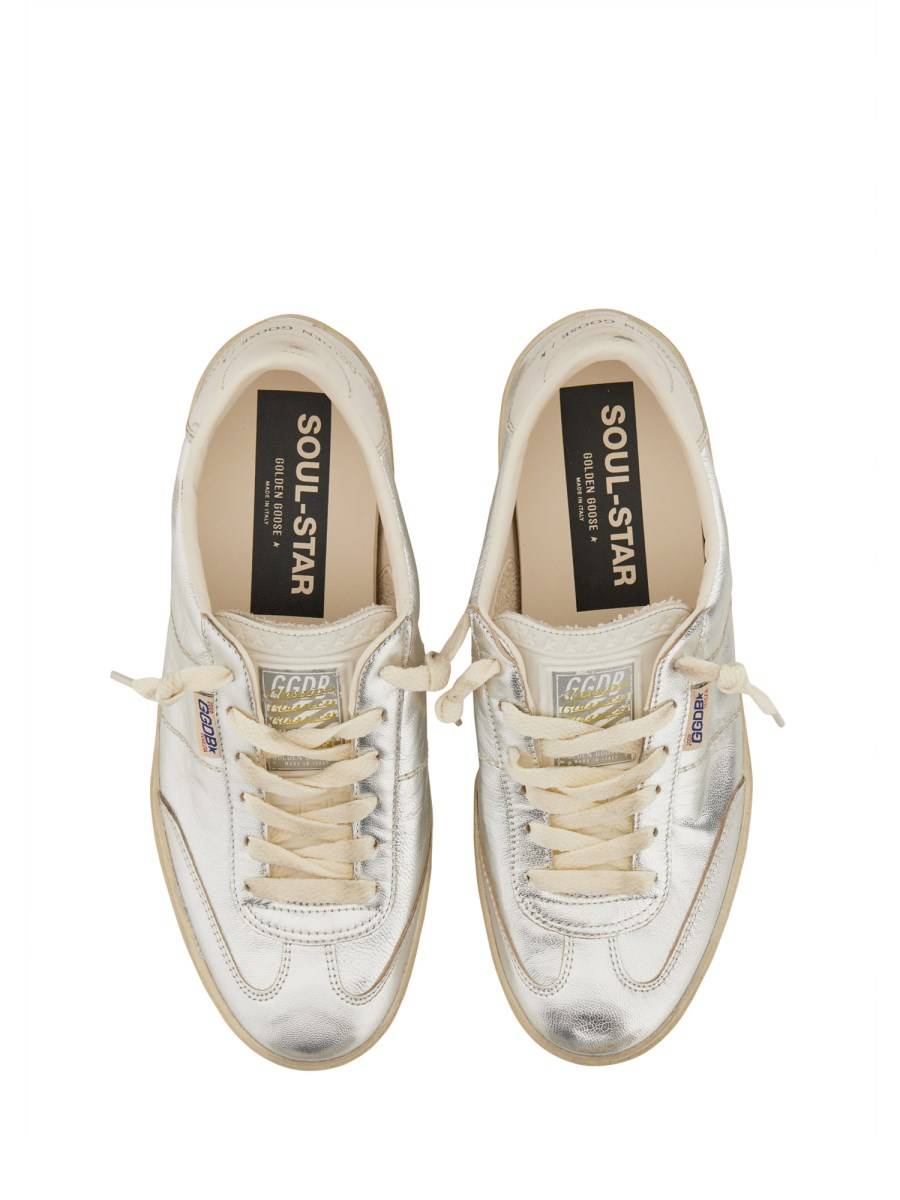 GOLDEN GOOSE SNEAKER "SOUL STAR" IN PELLE LAMINATA
