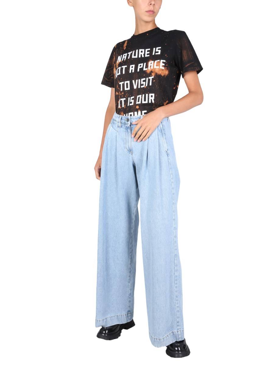 GOLDEN GOOSE T-SHIRT GIROCOLLO IN JERSEY DI COTONE