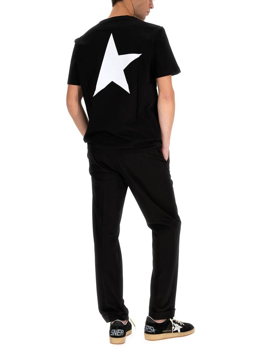 GOLDEN GOOSE T-SHIRT IN COTONE CON STAMPA LOGO