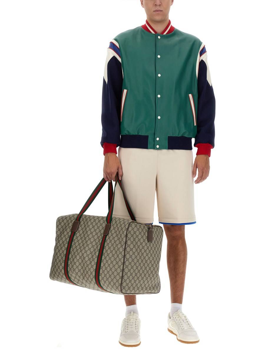 GUCCI BOMBER IN PELLE LUCIDA