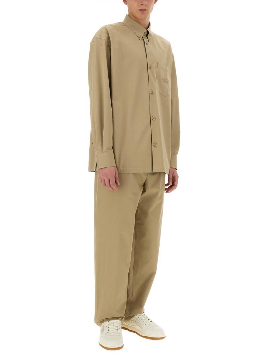 GUCCI CAMICIA IN POPELINE DI COTONE PESANTE