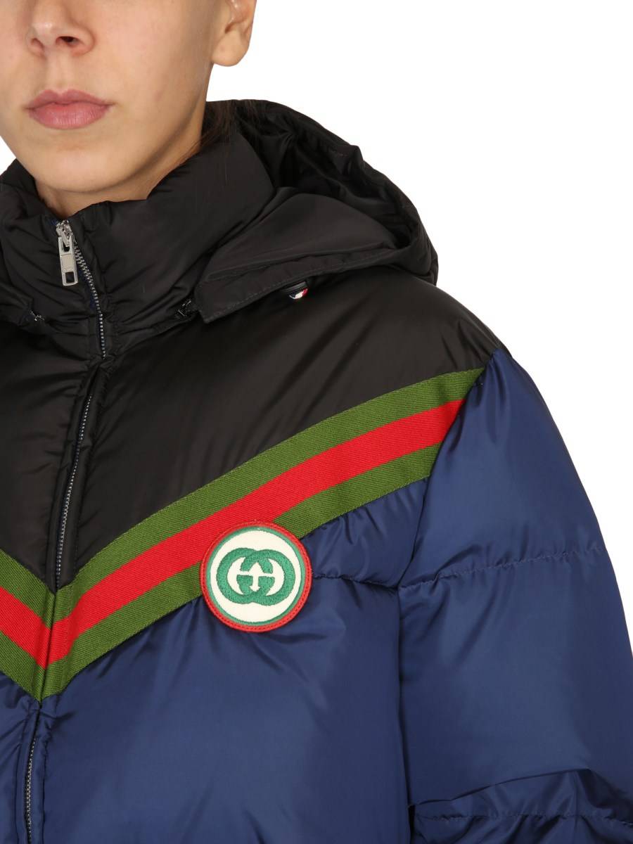 GUCCI CAPPOTTO IMBOTTITO CON PATCH LOGO