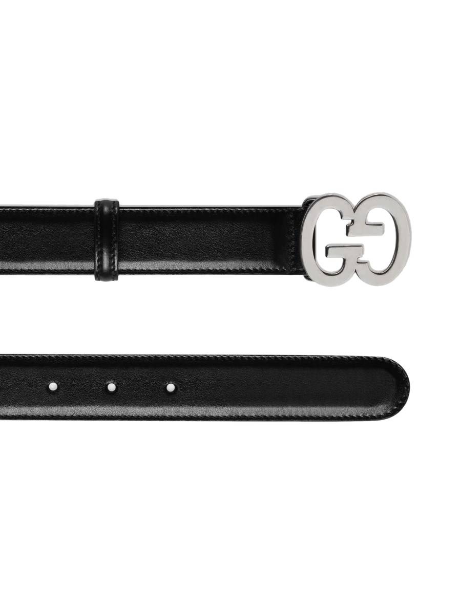 GUCCI CINTURA IN PELLE CON FIBBIA GG