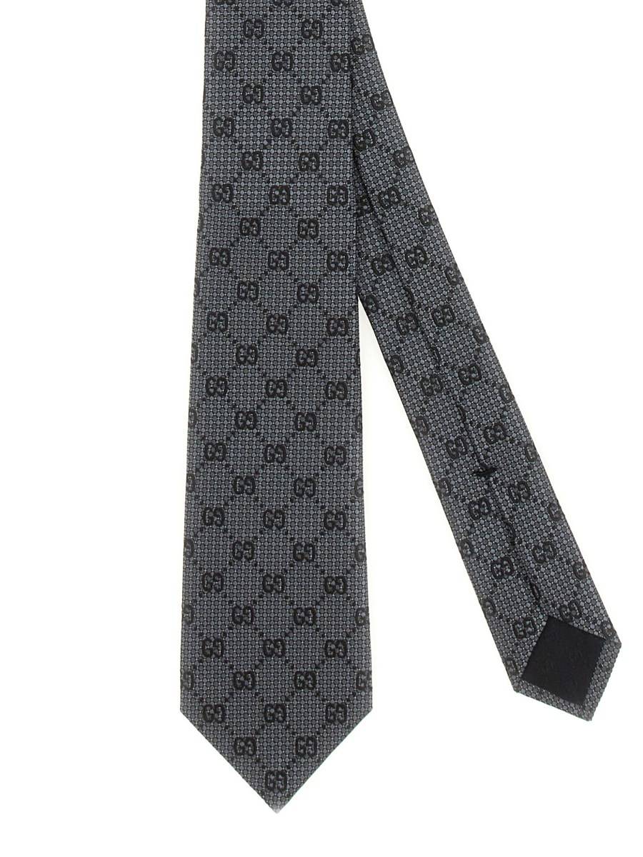 GUCCI CRAVATTA IN JACQUARD DI SETA GG