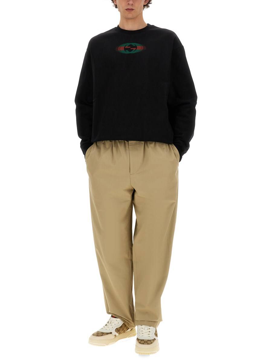 GUCCI FELPA IN JERSEY DI COTONE