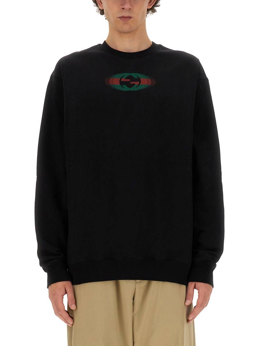 GUCCI FELPA IN JERSEY DI COTONE
