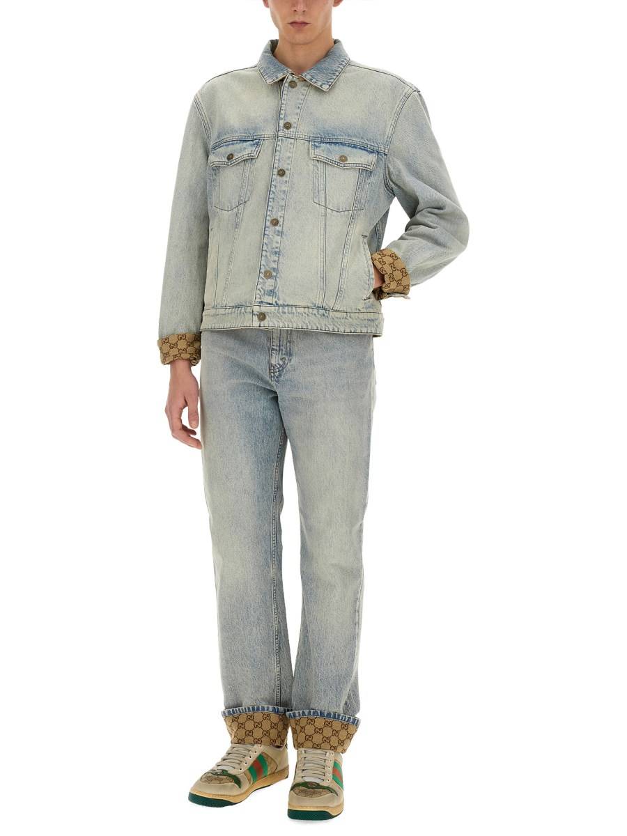 GUCCI JEANS REGULAR FIT IN DENIM DI COTONE