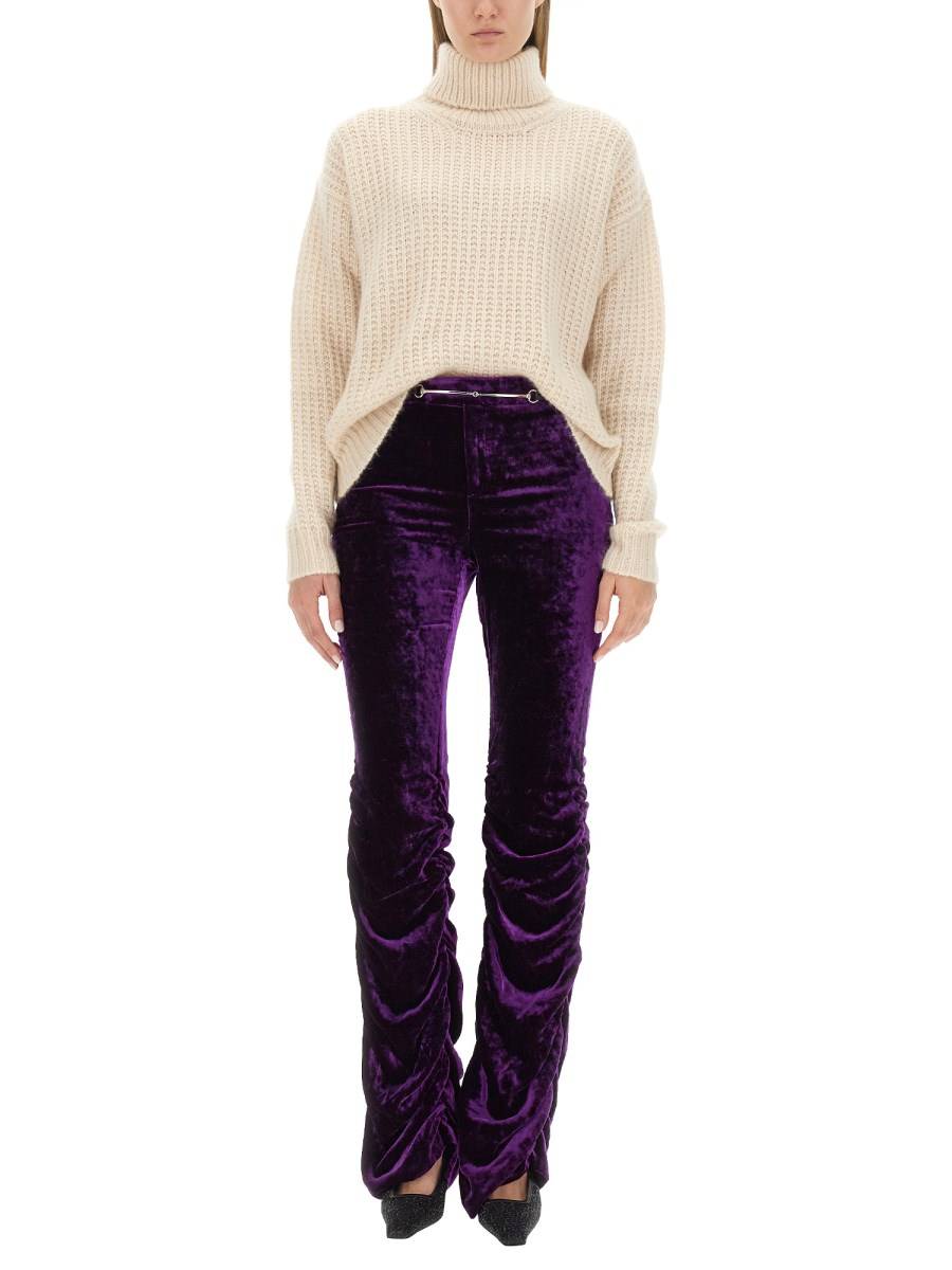 GUCCI MAGLIONE A COLLO ALTO IN SETA E CASHMERE