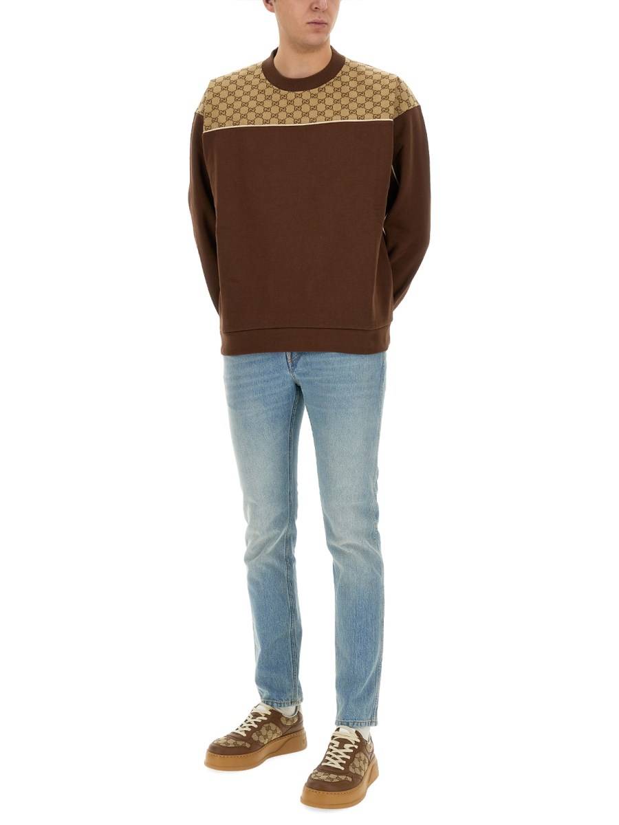 GUCCI PANTALONE ATTILLATO IN DENIM
