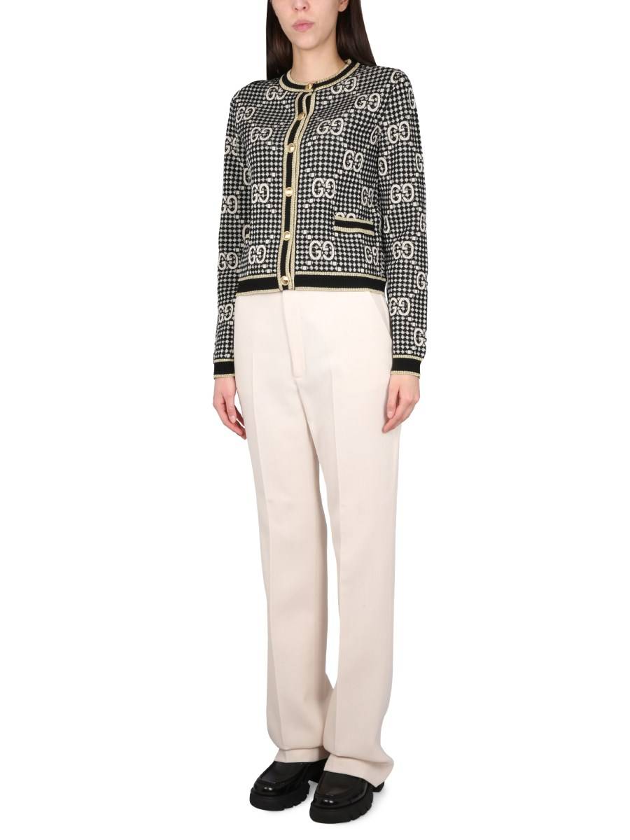 GUCCI PANTALONE IN CRÊPE DI LANA