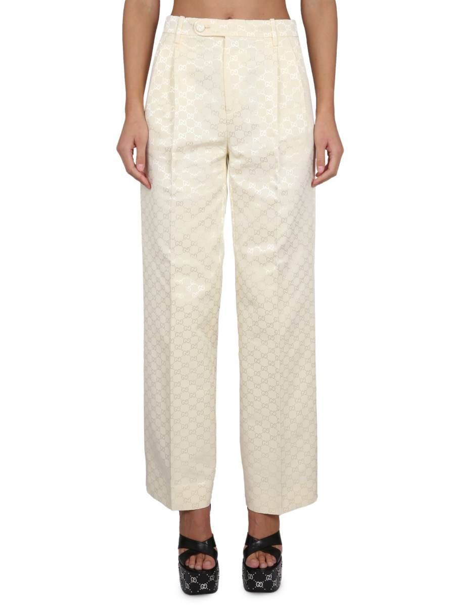 GUCCI PANTALONE IN FAGLIA DI COTONE