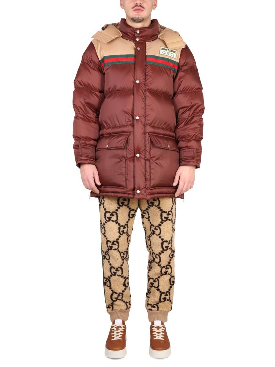 GUCCI PIUMINO IN NYLON CON LOGO