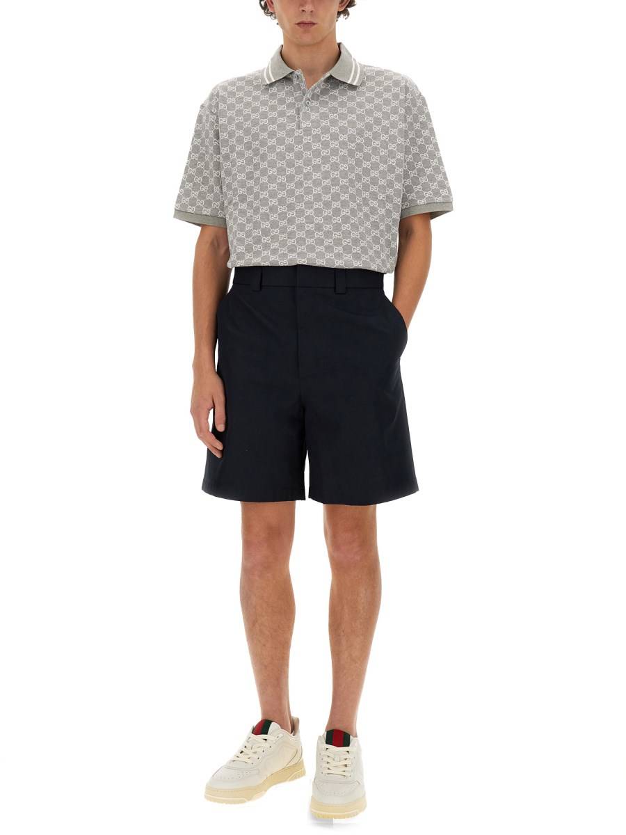 GUCCI POLO IN COTONE CON RICAMO
