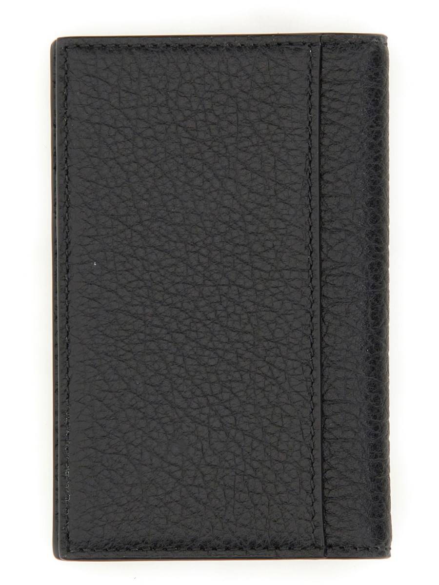 GUCCI PORTAFOGLIO IN PELLE MARTELLATA CON LOGO
