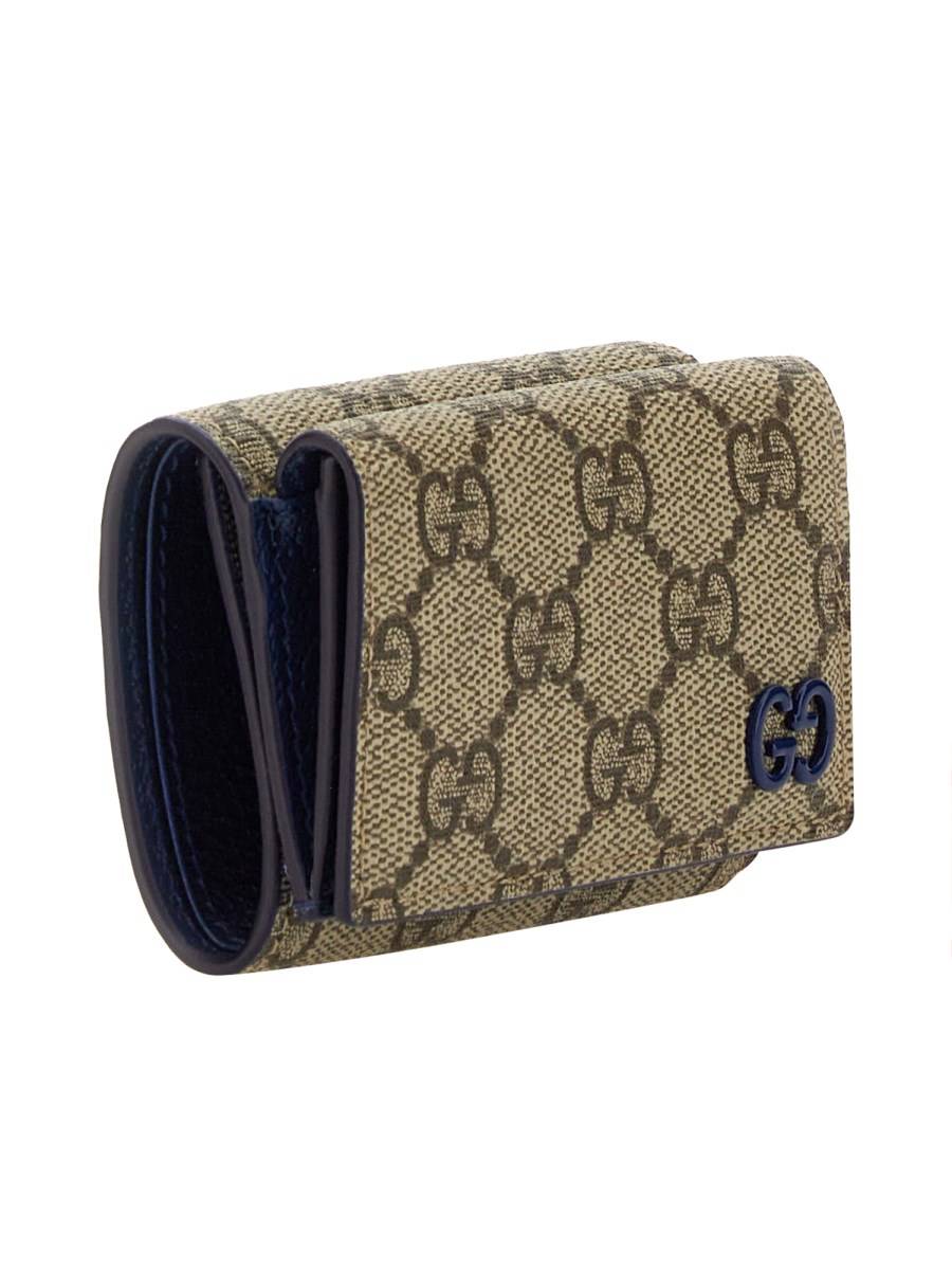 GUCCI PORTAFOGLIO IN TESSUTO GG CON LOGO