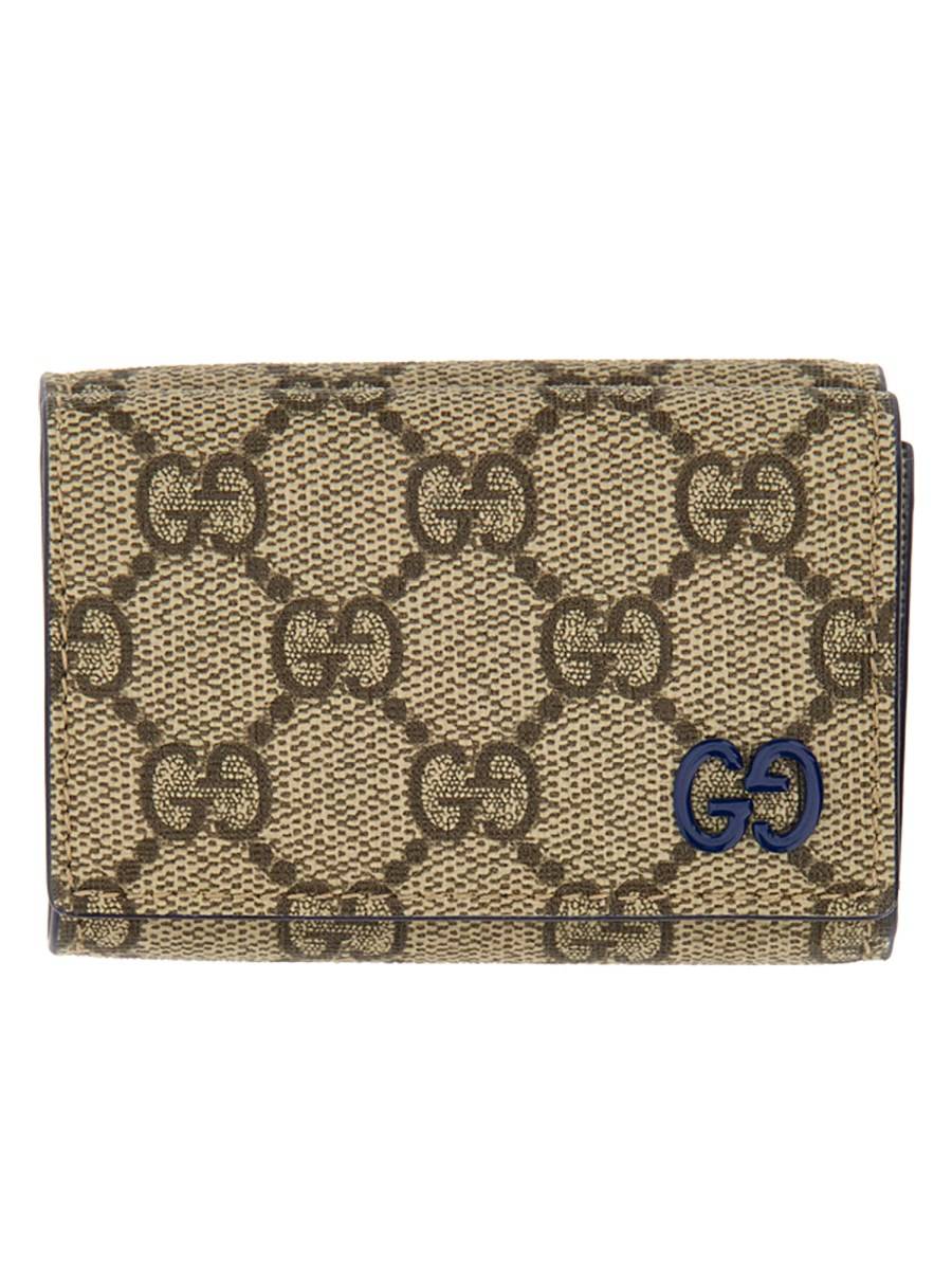 GUCCI PORTAFOGLIO IN TESSUTO GG CON LOGO