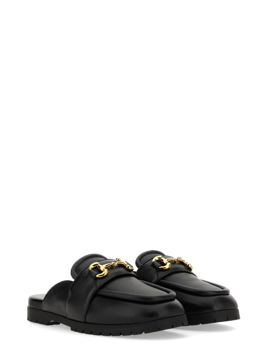 GUCCI SABOT IN PELLE CON MORSETTO