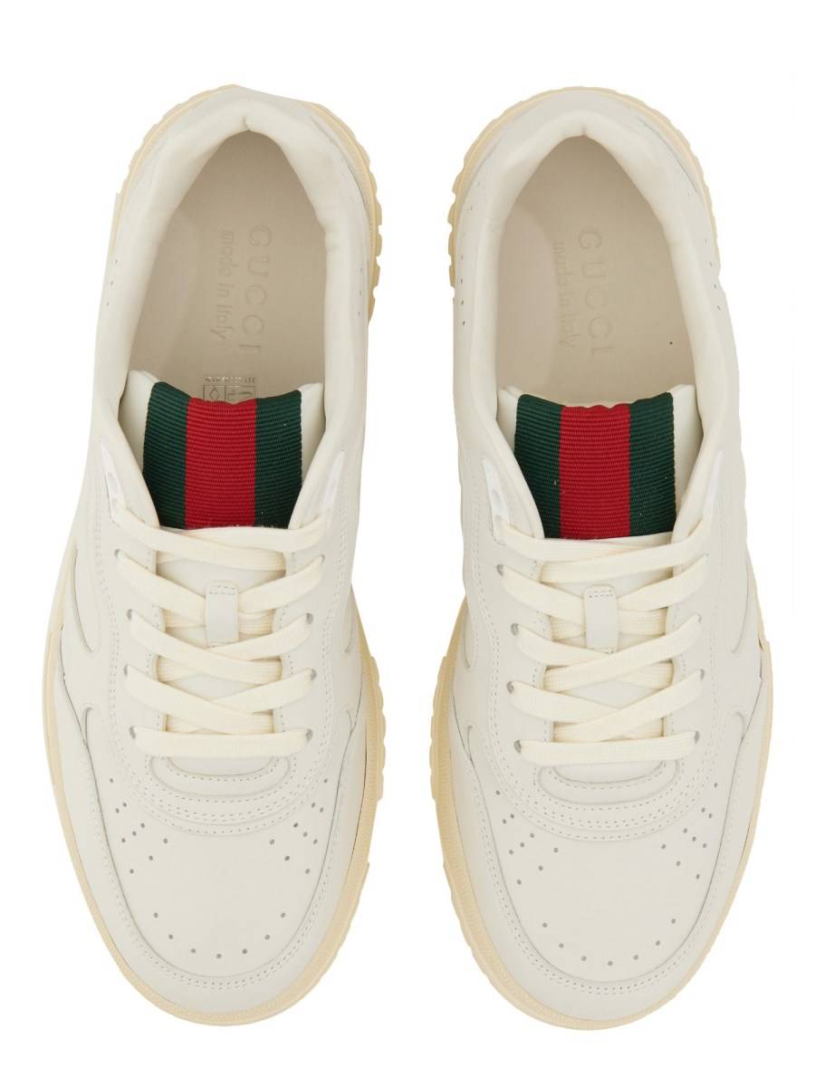 GUCCI SNEAKER RE-WEB IN PELLE