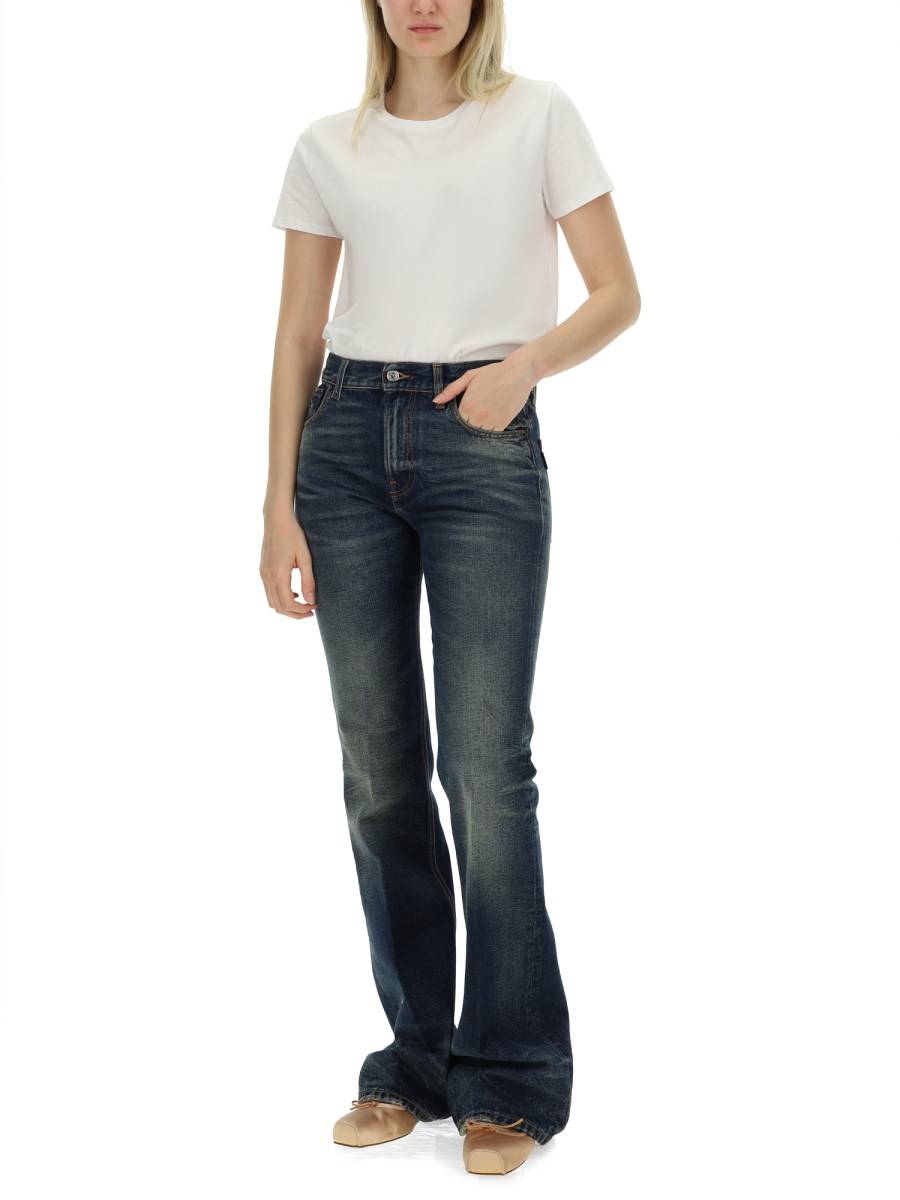 HAIKURE JEANS FLORA VINTAGE IN DENIM DI COTONE