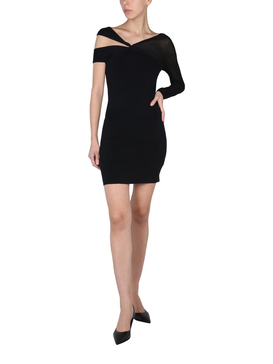 HELMUT LANG ABITO "TWISTED" CON DETTAGLIO CUT OUT