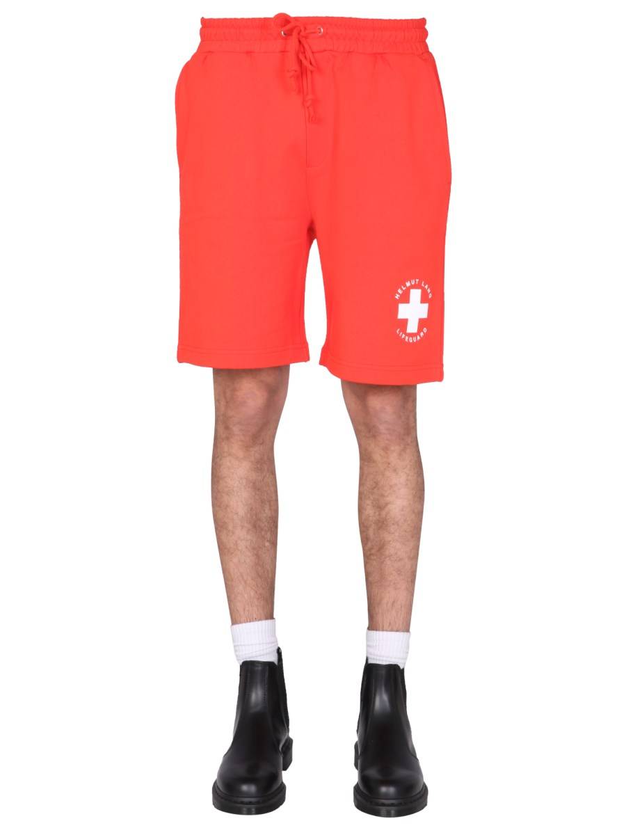 HELMUT LANG BERMUDA LIFEGUARD IN FELPA DI COTONE