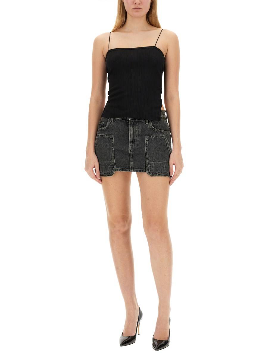 HELMUT LANG GONNA CARGO IN DENIM DI COTONE